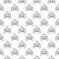 Gamepad pattern. Vector Gaming Controller seamless background