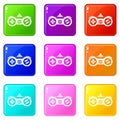 Gamepad icons 9 set