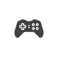 Gamepad, joypad icon vector, filled flat sign