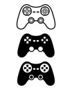 Gamepad video game controller set. Vector icon. Gamepad icons