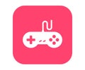 Gamepad, video game icon. Vector illustration in flat style