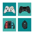 Gamepads technology icons