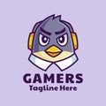 Gamer Bird mascot logo design Royalty Free Stock Photo