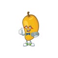 Gamer character mango fruit with cartoon mascot