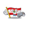 Gamer flag lebanon stored in cartoon drawer