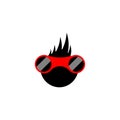 gamer glasses icon logo Royalty Free Stock Photo