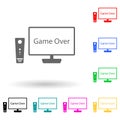 gamer multi color style icon. Simple glyph, flat vector of bad habbits icons for ui and ux, website or mobile application