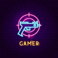 Gamer Neon Label