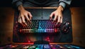 Gamer\'s Haven High-Speed Gaming Keyboard and Mouse Setup