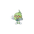 Gamer sweet melon fruit character mascot shape