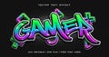 Gamer text graffiti style