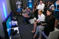 Gamers at Play Station PS4 launch event Royalty Free Stock Photo