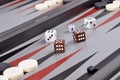 Games backgammon Royalty Free Stock Photo
