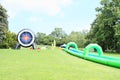 Games without Borders - water slide and target