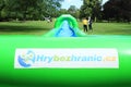 Games without Borders - logo on water slide