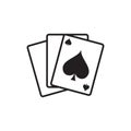 Games card lines icon