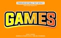 Games editable text effect