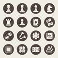 Games icon set. Vector illustration Royalty Free Stock Photo