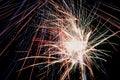 Games of lights and Fireworks Royalty Free Stock Photo