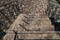 games with shadows on the pavement, Plataniotissa, Achaia, Peloponissos, Greece Royalty Free Stock Photo