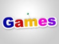 Games Sign Represents Play Time And Fun Royalty Free Stock Photo