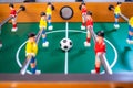 Games: soccer table,Table football competition Royalty Free Stock Photo