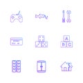 games , sports , picinic , real estate , eps icons set vector