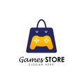 games store logo icon design template. game shop icon designs