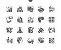 Games Well-crafted Pixel Perfect Vector Solid Icons Royalty Free Stock Photo