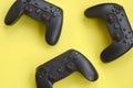 Gamesir g3s video game controllers on yellow background