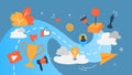 Gamification concept illustration