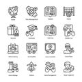 Gamification vector Outline Icon Design illustration. gamification Symbol on White background EPS 10 File set 2