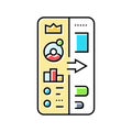 gamification ux ui design color icon vector illustration