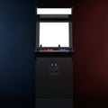 Gaming Arcade Machine with Blank Screen for Your Design in the C