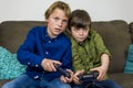 Gaming brothers Royalty Free Stock Photo