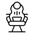 Gaming chair arms icon outline vector. Home gamer