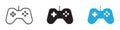 Gaming Controller Icon thin line illustration Royalty Free Stock Photo