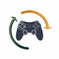 Gaming Cycle Update and Revert Icon Royalty Free Stock Photo