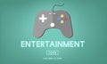 Gaming Entertainment Fun Hobby Digital Technology Concept Royalty Free Stock Photo