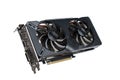 Gaming graphics card with two cooling fans. Royalty Free Stock Photo