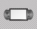 Gaming handheld console isolated template