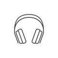 Gaming Headphones vector concept icon in thin line style