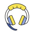 Gaming headset color icon