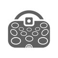 Gaming, htc, virtual, vive icon. Gray vector graphics