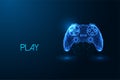 Gaming innovation, gamification, immersive experience future concept with game controller, joystick Royalty Free Stock Photo