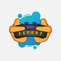 Esport gaming concept vector design