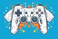 Gaming joystick, vector style. Beautiful illustration picture. Generative AI