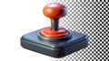 Gaming joystick for video games and interactive entertainment png transparent image Generative AI
