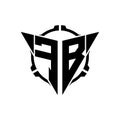 Gaming Logo Triangle With Scope Tactical Style