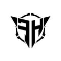 Gaming Logo Triangle With Scope Tactical Style